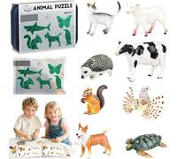 Kids' Insect & Animal Slot-Assembly Toys, Lifelike Insect/Animal Models, Educational Bug Playset, 3 Progressive Levels for Hands-On Assembly, Creativity, And Nature Learning (Intermediate)