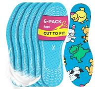 Kids Insoles 6 Pair - Cut to Fit Shoe Inserts for Toddlers & Children, Soft Cushioned Breathable Insoles for Boys & Girls, Ideal for Between Sizes - Kaps Offspring