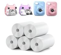 Kids Instant Camera Refill Print Paper-5 Rolls for Kids Instant Print Camera,HD Printing Thermal Print Paper Set Portable Refill Print Paper