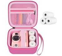 Kids Instant Print Camera Case with 3 Rolls Print Paper for Dylanto for Cimizi for Gofunly for HiMont for TIATUA for ESOXOFFORE for DUDUDRAGON for GKTZ for ETIKEZ Digital Video Bag (Box Only) Red
