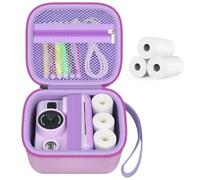 Kids Instant Print Camera Case with 3 Rolls Print Paper for Dylanto for Cimizi for Gofunly for HiMont for TIATUA for ESOXOFFORE for DUDUDRAGON for GKTZ for ETIKEZ Digital Video Bag (Box Only) Purple