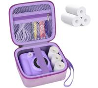 Kids Instant Print Camera Case with 3 Rolls Prints Paper Compatible with ESOXOFFORE for Dylanto for DUDUDRAGON for GKTZ for ETIKEZ for Dafotil for Careenoah Toddler Digital Cameras (Purple with Paper)