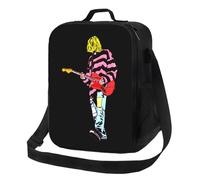 Kids Insulated Lunch Bag with Kurt Cobain Pop Art Portrait - BearLad Tote for School, Travel & Outdoors