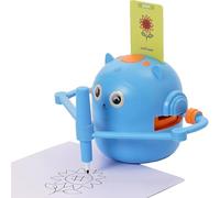 Kids Intelligent Painting Robot, Educational Painting Robot, Screen-Free Drawing Guide, 100 Word Cards Color Pens, Cartoon Interactive, Kids 3+ Years User