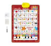 Kids Interactive Educational Wall - PVC, Electronic Components Chore Charts Behavior Reward Chart | Interactive Learning Poster, Preschool & Kindergarten Learn To Read