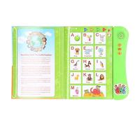 Kids Interactive Electronic Learning Books with ABC Sound, Educational Finger Press English Learning Sound Book Toy for 3+ Years Old (Green)