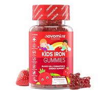 Kids Iron Gummies - Iron Supplements with Vitamin C - Energy & Immune System - Iron Gummies for Kids - Alternative to Iron Tablets for Kids - 30 Gummies - Vegan & Gluten-Free - Novomins