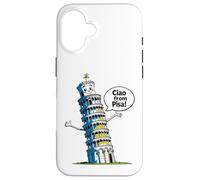 Kids Italy Leaning Tower Pisa "Ciao from Pisa" Girl or Boy Case for iPhone 16