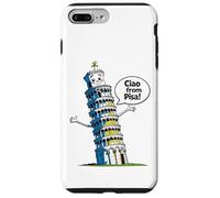 Kids Italy Leaning Tower Pisa "Ciao from Pisa" Girl or Boy Case for iPhone 7 Plus/8 Plus