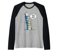Kids Italy Leaning Tower Pisa "Ciao from Pisa" Girl or Boy Raglan Baseball Tee