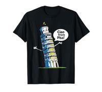 Kids Italy Leaning Tower Pisa "Ciao from Pisa" Girl or Boy T-Shirt