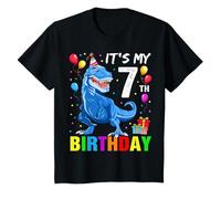 Kids It's My 7th Birthday Happy 7 Year T-Rex Shirt Boys T-Shirt
