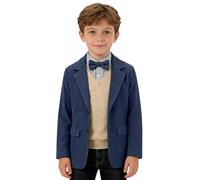 Kids Jacket Boys Corduroy Blazer Formal Jackets for Kids Casual Corduroy Suit Jacket Three Button Auntumn Winter Spring Sport Coat for Party Holiday Festival Formal Occassion 4-14 Years