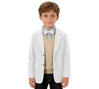 Kids Jacket Boys Corduroy Blazer Formal Jackets for Kids Casual Corduroy Suit Jacket Three Button Auntumn Winter Spring Sport Coat for Party Holiday Festival Formal Occassion 4-14 Years