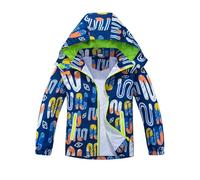 Kids Jacket Softshell Graphic Zipped Lightweight with Pockets Breathable Childrens For Autumn, Winter, Hiking Outdoors