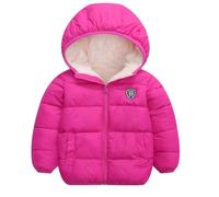 Kids Jackets for Girls Bubble Fleece Lined Jacket Down Coats & Jackets Rose Pink 3-4 Years