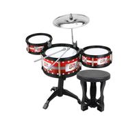 Kids Jazz Drum Kits with Chairs for Stage Performance Kindergarten Preschool