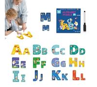 Kids Jigsaw Puzzles,Letter Puzzles Alphabet Learning Toy - Preschoolers Education Recognition Game Cartoon Design for Boys Girls Kindergarten Home