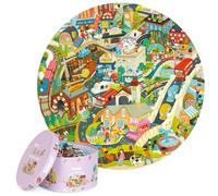 Kids Jigsaw Puzzles Round 150 Pieces boppi Recycled Card Puzzle Animals Space