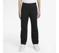 Nike Tech Fleece Big Kids' (Boys') Open-Hem Trousers - Black - Cotton XS