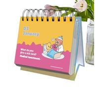 Kids Joke Calendar 2026 - Daily Funny Jokes, Silly Notes with Perpetual Humor, Family-Friendly Laughs with Boys Girls, Classroom and Home Fun, Desktop and Bookshelf Display for Children Adults
