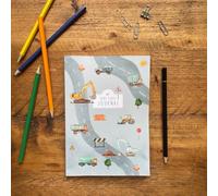 Kids Journal for Emotions & Mindfulness - Fun Daily Prompts, Affirmations & Activities - First Journal for Children to Explore Feelings, Build Confidence & Create Memories - Construction Site