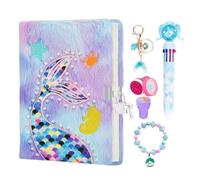 Kids Journal with Lock,Lock and Key Diary - Creative Shaped Notepad Kids Journal Notebook,Cute Plush Secret Notebook with Secret Diary A5
