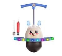 Kids Jumping Ball with Handle - Advanced Premium Luminous Jumping Trick Ball Gear with Rabbit Ears Adjustable Rope Length Jumper Games | Adults Outdoor Indoor Play Activity