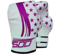 Kids Junior 2oz, 6oz Kickboxing Training Boxing Gloves for Sparring Grappling Fighting Punching Bag MMA,UFC Combat Training, Great for Heavy Punch Bag Boys & Girls (Pink/White, 2oz)