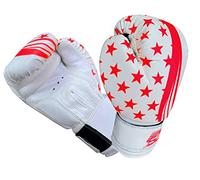 Kids Junior Boxing Gloves, for Training & Muay Thai Mitts Sparring, Kickboxing, Fighting Great for Heavy Punch Bag, Grappling Dummy Double End Speed Ball & Focus Pads Punching Girls Boys (Red/White)