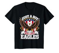 Kids Just A Boy Who Loves Eagles T-Shirt