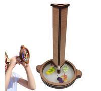 Kids Kaleidoscope - DIY Educational Science Toy,3D Lens Rotating Wood Kaleidoscope - for Nature Lover Outdoor Play Learning Birthday Festival