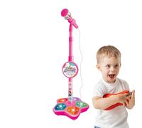 Kids Karaoke Machine - 39.37 inch Adjustable Singing Toy | Music Microphone Stand Set - ABS Interactive Karaoke Player for Boys Girls Parties Creative Play and Home Entertainment