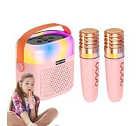 Kids Karaoke Machine for Kids | 1200mAh Kids Karaoke Singing Device | 2 Wireless Microphones Karaoke Speaker Karaoke System for Christmas and Halloween