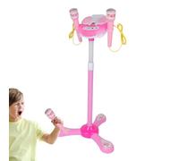 Kids Karaoke Machine - Set for Kids | Microphone Stand Toy with Touch Screen | Microphones & Smartphone Holder | PP Educational Musical Toy | Ideal P