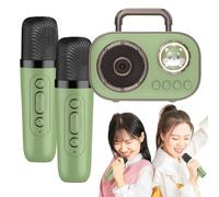Kids Karaoke Machine - Wireless Portable Speaker With Microphone | Rechargeable Double Mic Connection Audio Supplies For Home Dining -Room Cafes Restaurant