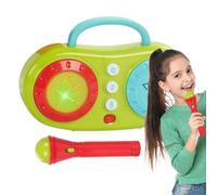 Kids Karaoke Machine with Microphone, Multi-Functional Singing Speaker, Interactive Music Toy for Age 3+, Educational Electric Playset for Birthday Parties, 6.69x4.53 Inches