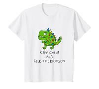 Kids Keep Calm and Feed the Dragon Gift T-Shirt