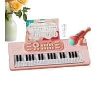 Kids Keyboard Piano - 37-Key Learning Rechargeable Instruments with Microphone | 2-Play Modes Kids' Pianos & Keyboards - for Girls Boys Christmas Birthday Girl Boy