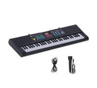 Kids Keyboard Piano, 61 Key Portable Electronic Keyboard Piano, 61 Keys Electric Digital Multifunctional Children Instrument with Microphone MQ6186, Educational Musical Toy
