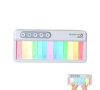Kids Keyboard Piano - Rainbow Lights Keyboard, Adjustable Sound Features | Multifunctional Educational Piano with Music, Animal Sounds for Boys, Girls, , Travel, Home, and School Use