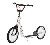 Kids Kick Scooter Childrens Push Scooter Adjustable Handlebar White 5 Years +