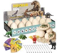 KIDS KING - Dinosaur Egg Digging Kit, 12 Unique Eggs, Dinosaur Toy, Dinosaur Egg Digging Kit, Party Game for Kids, Digging Activities