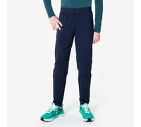 Kids' Kiprun Warm 900 Zipped Running Tracksuit Bottoms - Blue/green