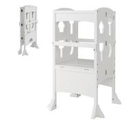 Kids' Kitchen Step Stool Wooden Folding Toddler Standing Safety Tower