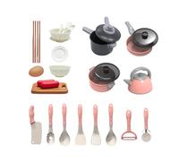 Kids Kitchen Toy Cookware, 28X Pretend Kitchen Accessories, Educational Pretend Accessories, Fun Kids Cooking Playset For Cooking Joy