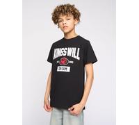 Kids Knockout T-Shirt Kings Will Dream Black 10-11 Years