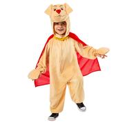 Rubies 7030472T3T Dc League of Super-pets Krypto Costume Toddler, Boys, Girls, Cartoon, Beige, Red, Age 2-3 Years Halloween