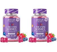 Kids L Theanine Gummies - 50mg with Magnesium Glycinate & Prebiotics to Improve Kids Concentration & Focus | Sugar-Free, Vegan & Chewable | Ages 3+ | Berry Flavour | 1 Month Supply (Pack of 2)