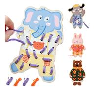 Kids Lacing Cards Animal Theme Early Learning Activities